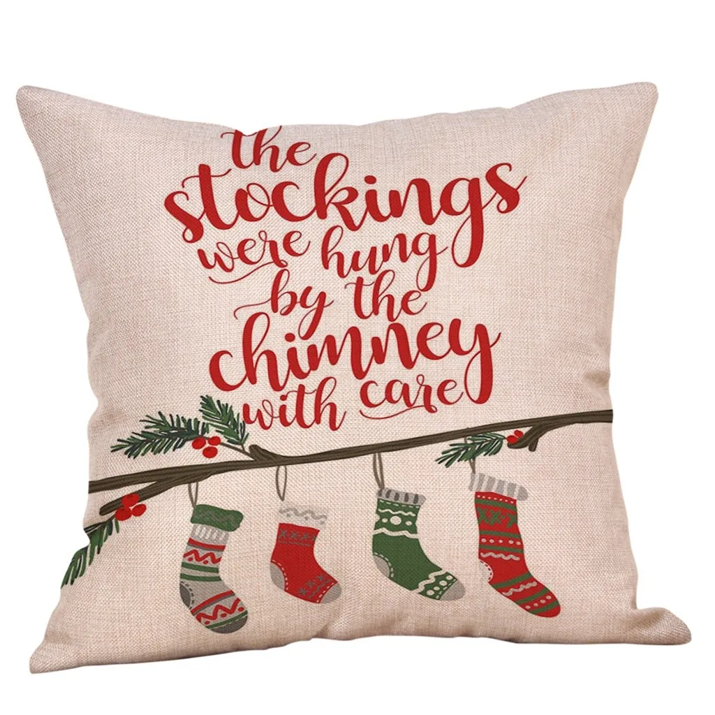 Merry Christmas наволочки для подушек из хлопка и льна, наволочки для диванов, домашний декор, наволочки для подушек, kussensloop, новинка#20