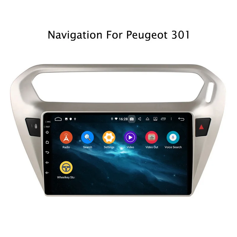 Perfect 9" Android Octa Core 4G RAM 32G ROM Car Radio Multimedia Player Navigation GPS For Peugeot 301/Citroen Elysee 3