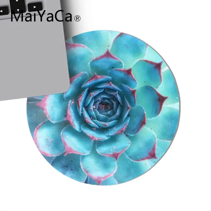MaiYaCa Succulent Splendour компьютерный игровой Круглый Коврик Для Мыши Компьютерный Настольный коврик для игр