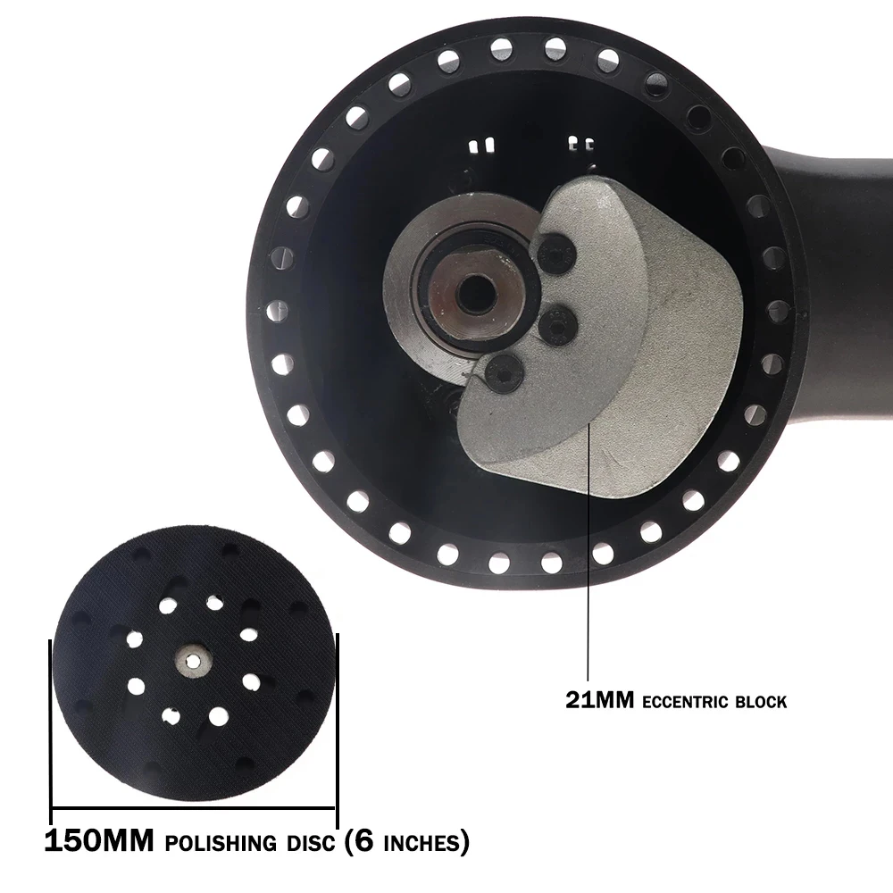 Cordless Car Polisher Car Polisher Electric Polisher 1200W Car Polishing Machine Variable Speed Polisher DA 6inch 21mm Orbit Dual Action Auto Polishers Sander ing Waxing Machine