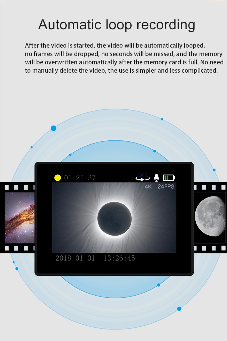 Wireless WiFi electronic eyepiece 20 megapixel new astronomical telescope with micro screen HD