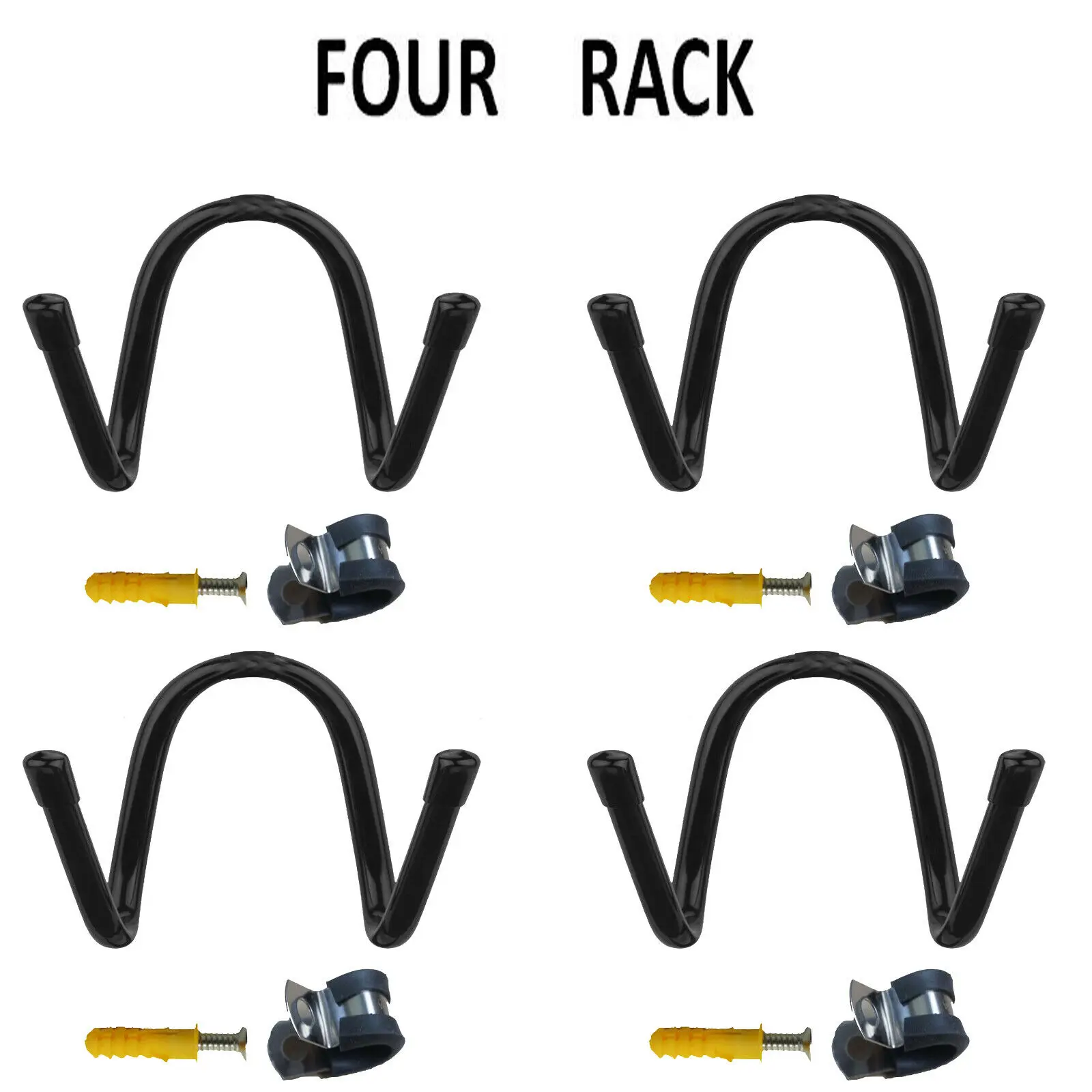 

4x Game Controller Organizer Wall Rack Clip Hanger for Xbox One PS4 Switch Pro