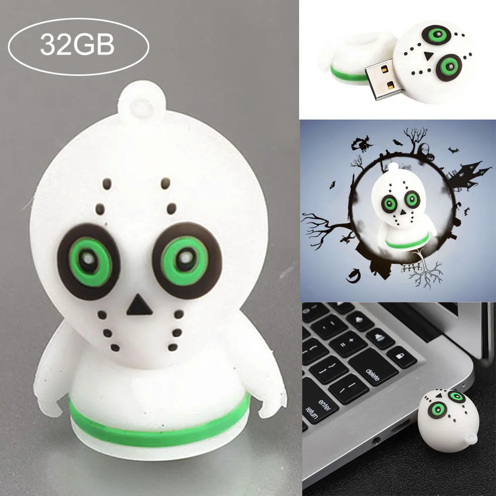 USB флэш-usb-флеш-накопитель 3USB 2,0 32GB память мини-диск Цифровой Хэллоуин мультфильм цифровой U диск Micro Sd Drive-L830