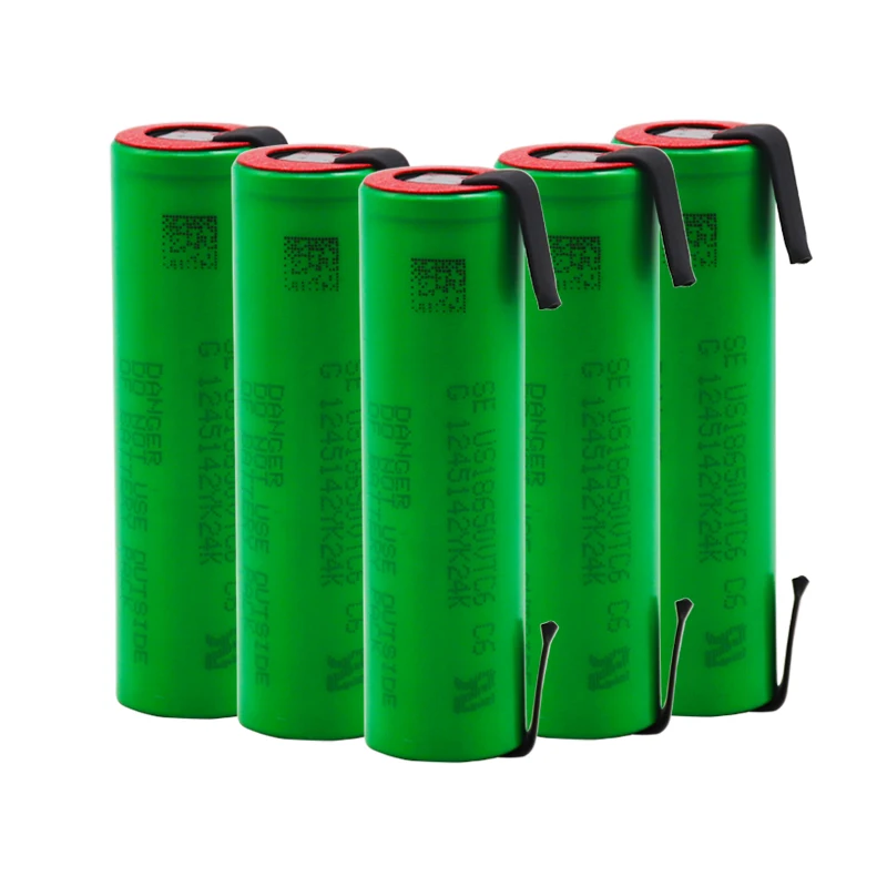 vtc6 3,7 v 3000 mah 18650 литиевая аккумуляторная батарея для sony фонарик батареи электронной сигареты+ DIY никелевые листы