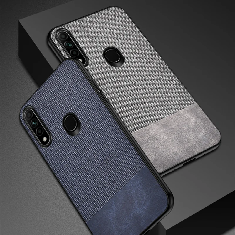Для Huawei Y7P чехол ткань Жесткий ПК задняя крышка для телефона 6 39 дюймов бизнес Coques |