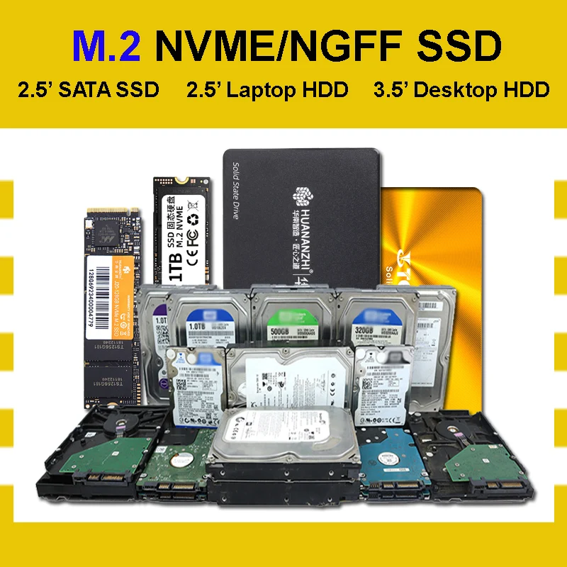 Новый SSD и HDD комбо 1 ТБ M.2 NVMe 500 г ноутбук 2 жесткий диск для ноутбука 5 &quotSATA надежный