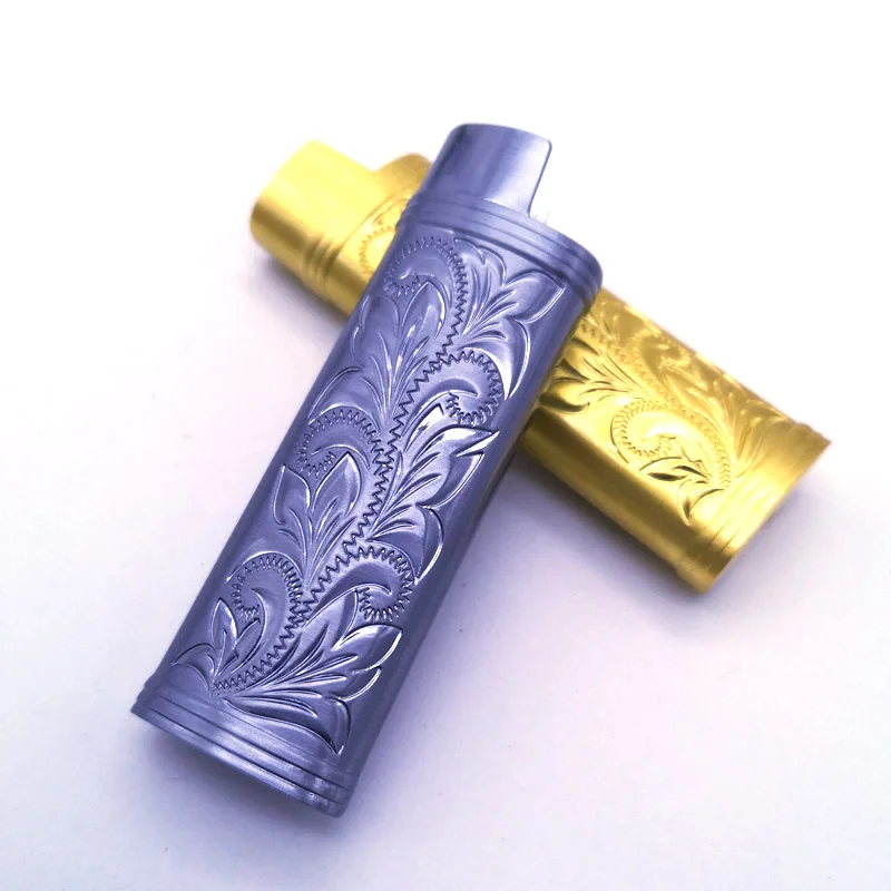 Металлическая броня, газовая зажигалка, корпус Arabesque, полый, резьба по дереву, J5/J3/J8, чехол для зажигалки, общий пластиковый защитный чехол для зажигалки