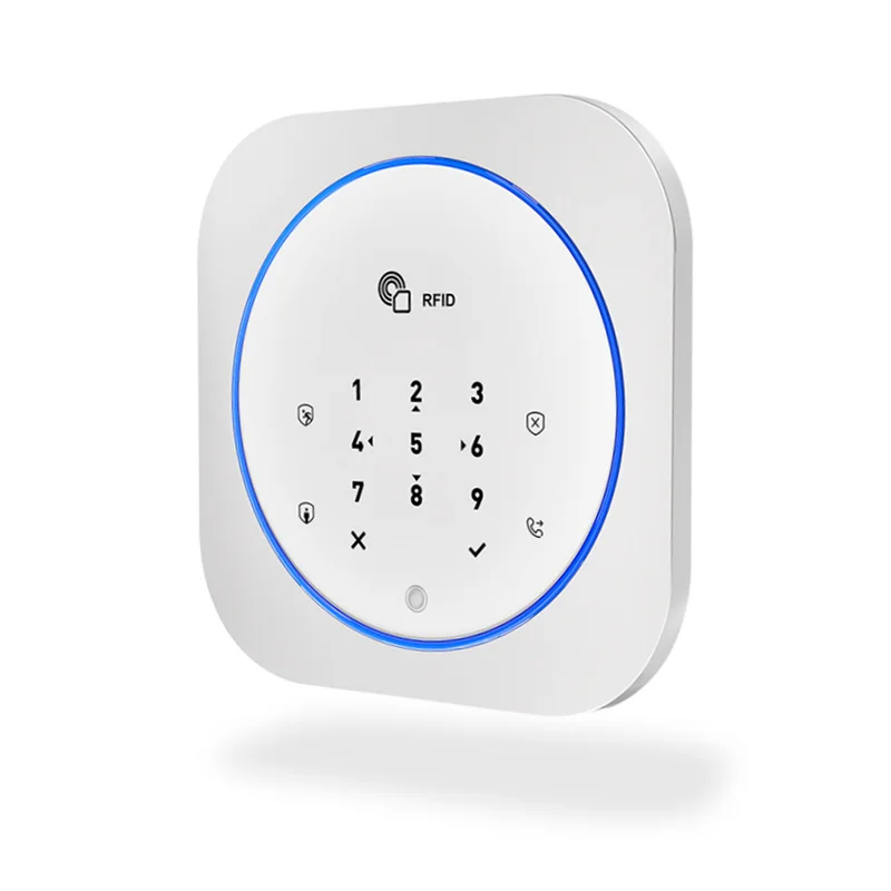 Беспроводная сенсорная GSM домашняя охранная сигнализация с приложением RFID SMS голосовой автоматический набор обнаружения движения Охранная пожарная дымовая сигнализация панель
