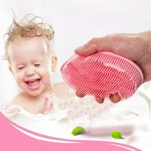 Colorful Silicone Bath Brush Mini Shower Brush Body Scrubber Bath & Shower Loofah Brush Gentle Scrub Skin Exfoliation Women Men