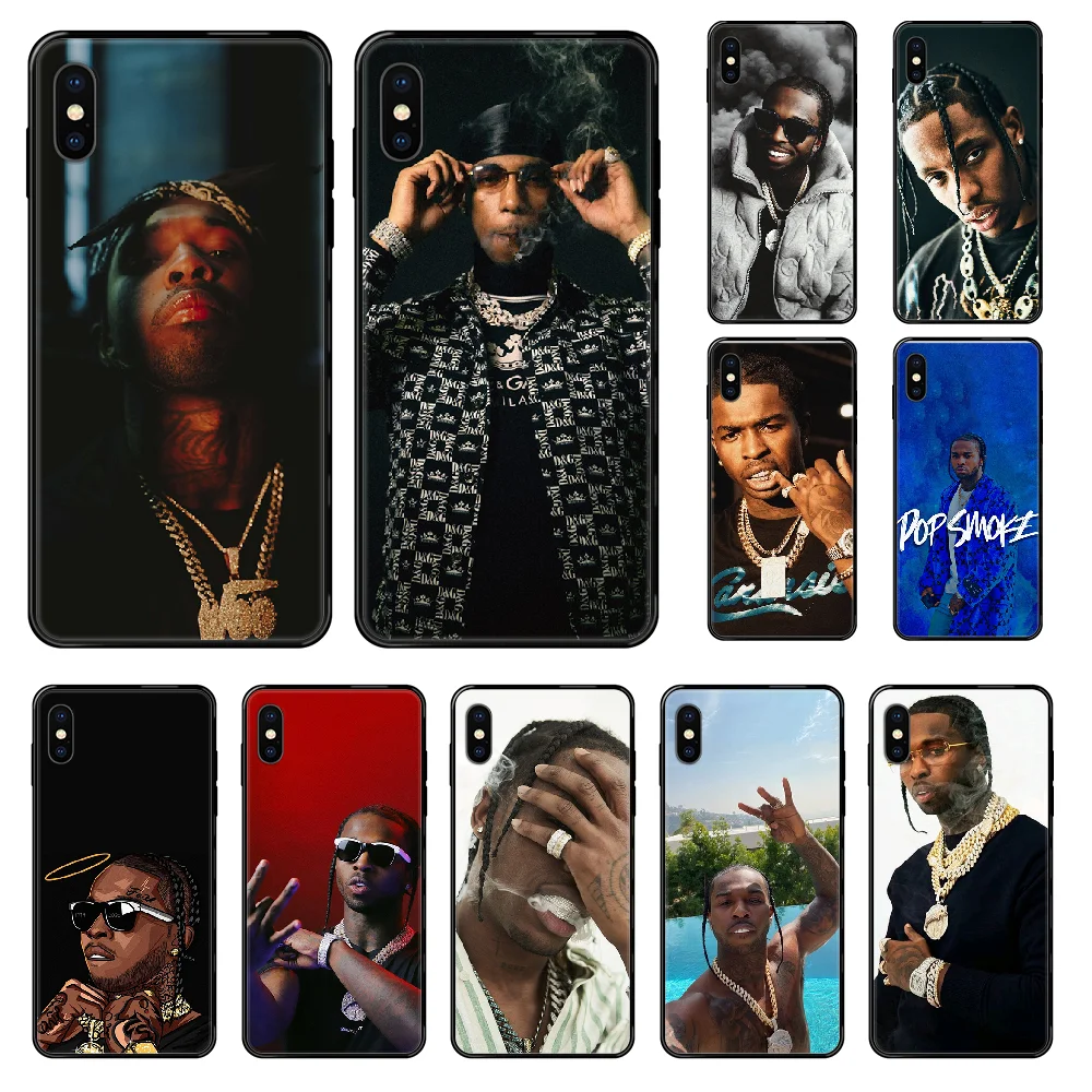 Чехол для телефона в стиле американского рэпера Pop Smoke Для iphone 4 4s 5 5S SE 5C 6 6S 7 8 plus X XS