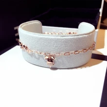 Великолепная Маленькая подвеска мышь, браслеты для женщин, красивая цепочка из розового золота и серебра, браслет, хороший подарок для друга