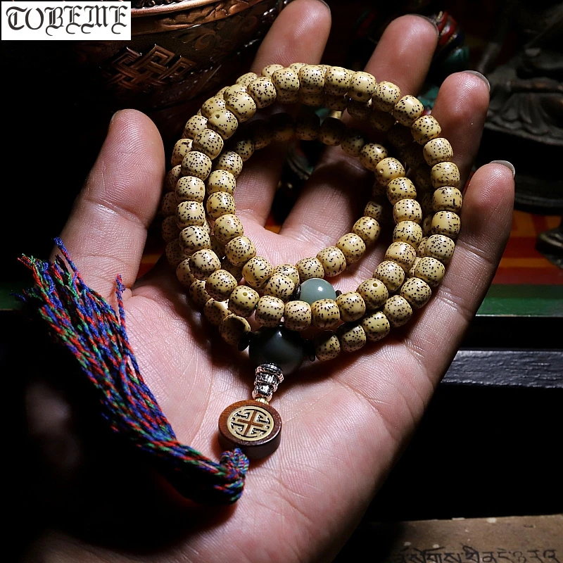 Blessed Tibetan Mala Buddhist 108 Prayer Beads Mala Tibetan Lotus Seeds