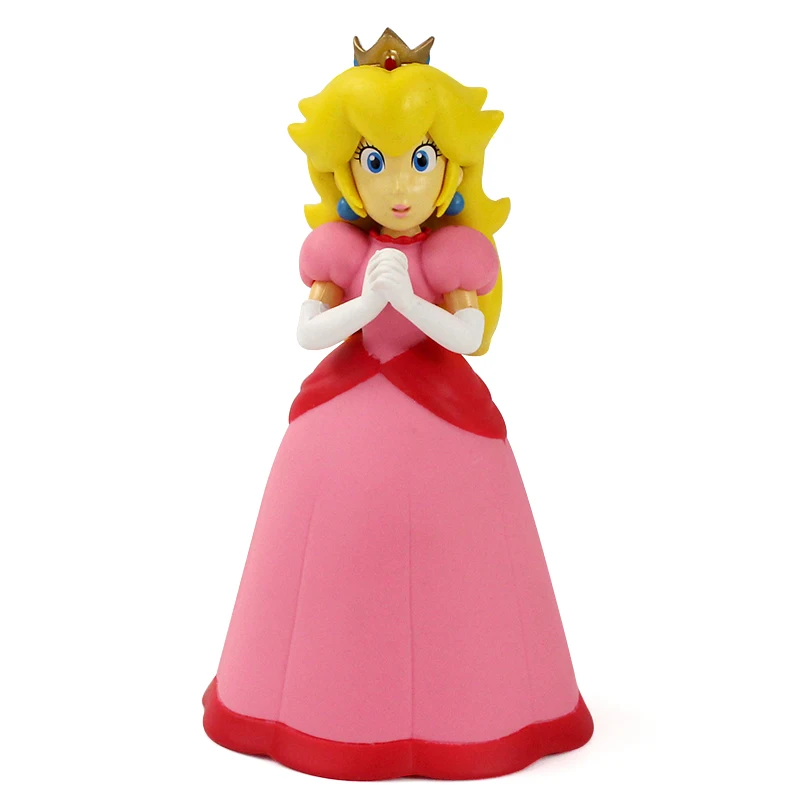Большой Стиль, на стопу длиной от 10 до 15 см 6 шт./компл. Super Mario Bros Фигура Куклы супер Марио Луиджи Принцесса Персик Йоши гриб Донки Конг PVC Моделя с хорошим спросом игрушка