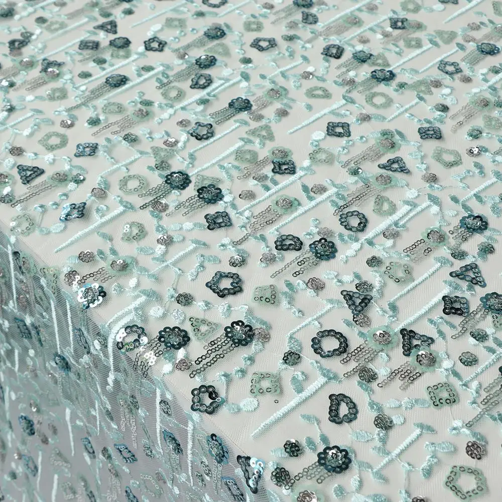 

Высококачественная новая марлевая ткань с трехмерной вышивкой и жаккардовыми бусинами в стиле пэчворк, платье-Ципао, ткань «сделай сам»