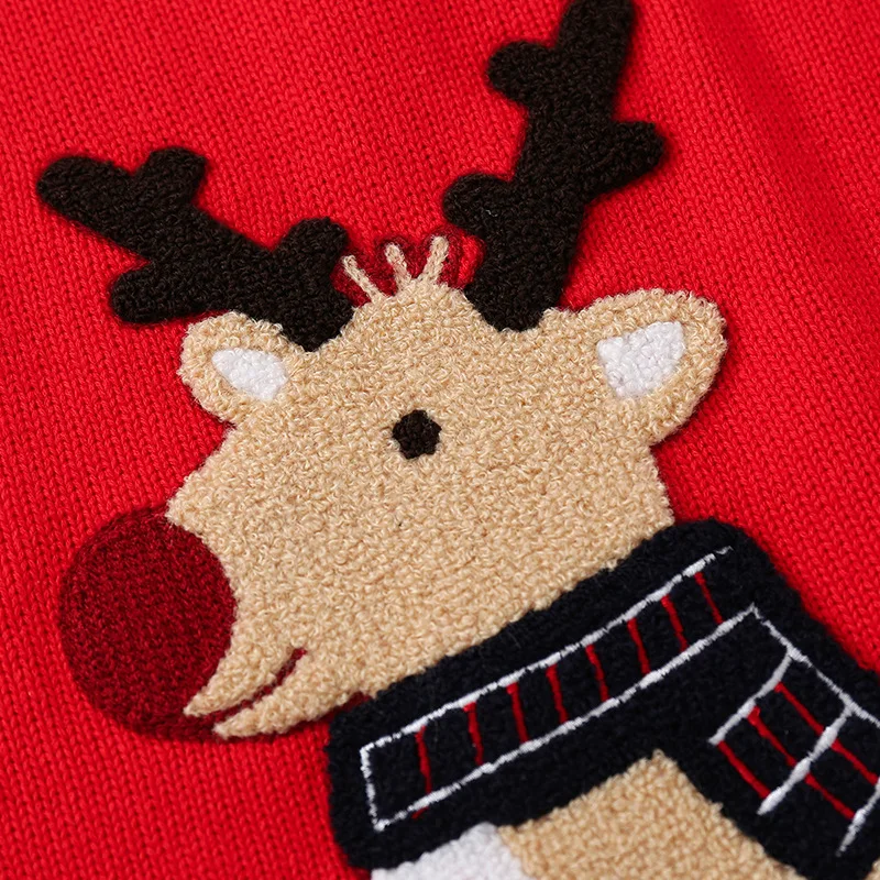 Jersey Navidad para Niñas Reno Suéter de Punto 
