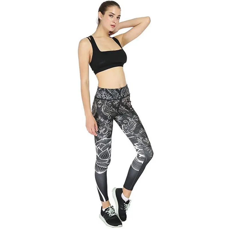 

SALSPOR Women Fitness Leggings High Waist Digital Printing Buttocks Push Up Jeggings Female Skinny Workout Legging Feminine