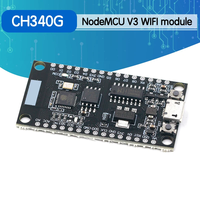 NodeMCU V3 Lua WIFI модуль интеграции ESP8266 + дополнительная память 32M Flash USB-serial CH340G |