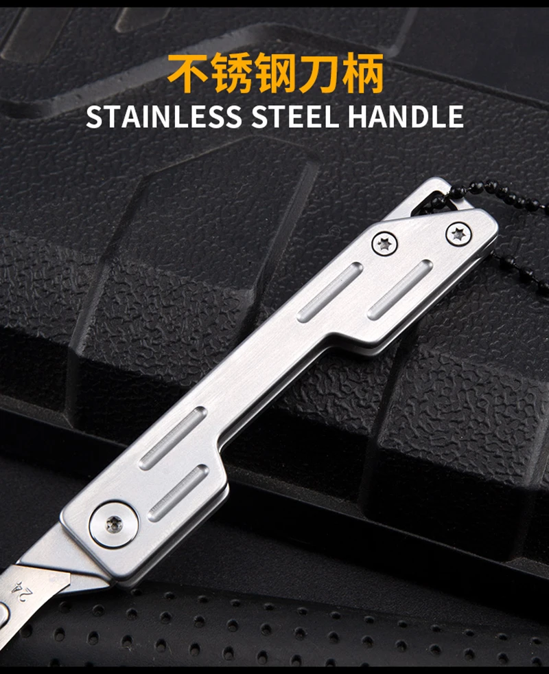 Titanium Alloy Mini Brass Pocket Folding Knife,