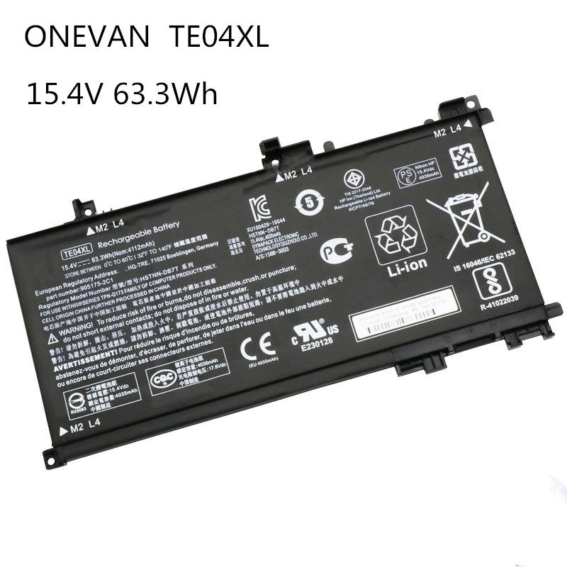 ONEVAN TE04XL ноутбук Батарея для hp двумя способами женские 15 ax200 ax210TX ax235nd ax202na TPN Q173 HSTNN