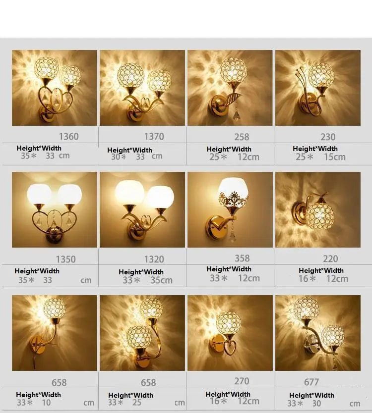 Verlichting Lampen современный Vanity Lampara де сравнению интерьер для дома кристалл аппликация Murale светильник Настенный спальня свет
