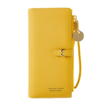 

Women PU Leather Long Clutch Wallet Mobile Phone ID Credit Card Holder Coin Purse Money Wallet Ladies Handbag Wristband Wallet