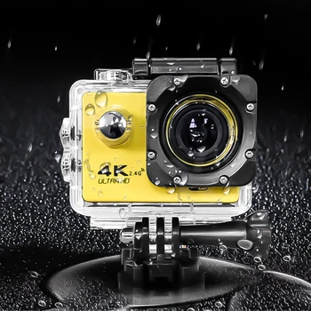 

Kebidumei 60fps 4K Action Sport Camera 60m Waterproof Sport Camera 2.0' Screen HD Sport Camera 1080p Go Extreme Pro Camera