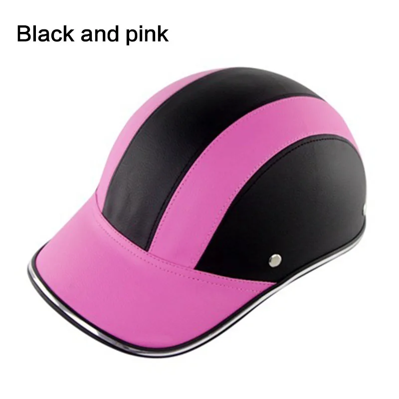 Бейсбольная кепка стиль мотоциклетный велосипедный шлем анти-УФ Регулируемая Мужская Женская Защитная шляпа для альпинизма, альпинизма, мотоцикла, велоспорта - Цвет: Back pink