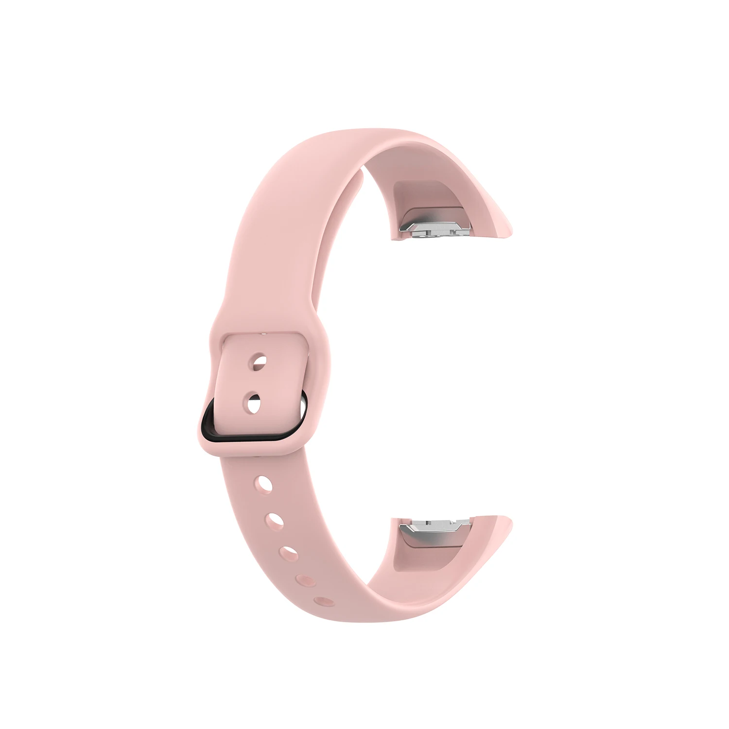 Подходит для samsung Galaxy Fit SM-R370 силиконовый черный ремешок с пряжкой стальной шрапнель