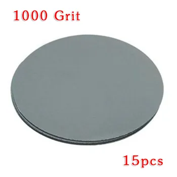 

5Inch Hook&Loop Sanding Grinding Disc Sandpaper Pad 1000 Grit 15pcs For Plywood Building Leather Supplies