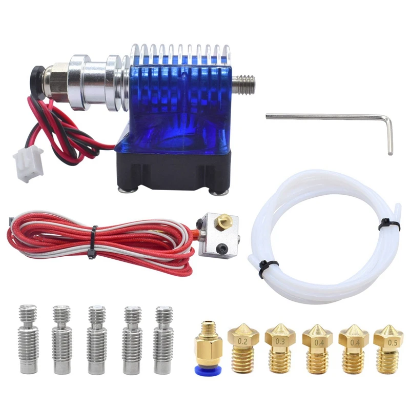 J style Head Hotend Полный комплект с 5 шт. экструдер печатающая головка+ 5 шт. насадка горло для E3D V6 Makerbot Reprap 3D принтеры 24 В