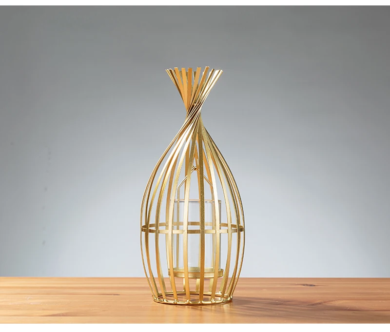 Романтическая свечка, держатели, свадебные украшения, Золотая свеча, держатели, металлическое стекло, скандинавский дом, подсвечник-фонарь BZT455