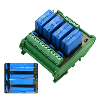 

DC 12V 4 Channel Relay Module Four Panels Driver Board Socket
