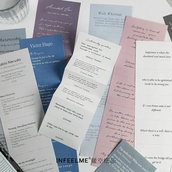 

20sets/lot Memo Pads Sticky Notes Poetic slowness Simple art Paper diary Scrapbooking Stickers Office School stationery Notepad