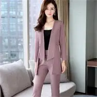 Режим vrouwen herfst en winter nieuwe Europese станция onregelmatige Slim wilde tweedelige темперамент dames pak tij voorjaar - Цвет: 2
