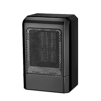 

500W MINI Portable Ceramic Heater Electric Cooler Hot Fan Home Winter Warmer Black EU Plug
