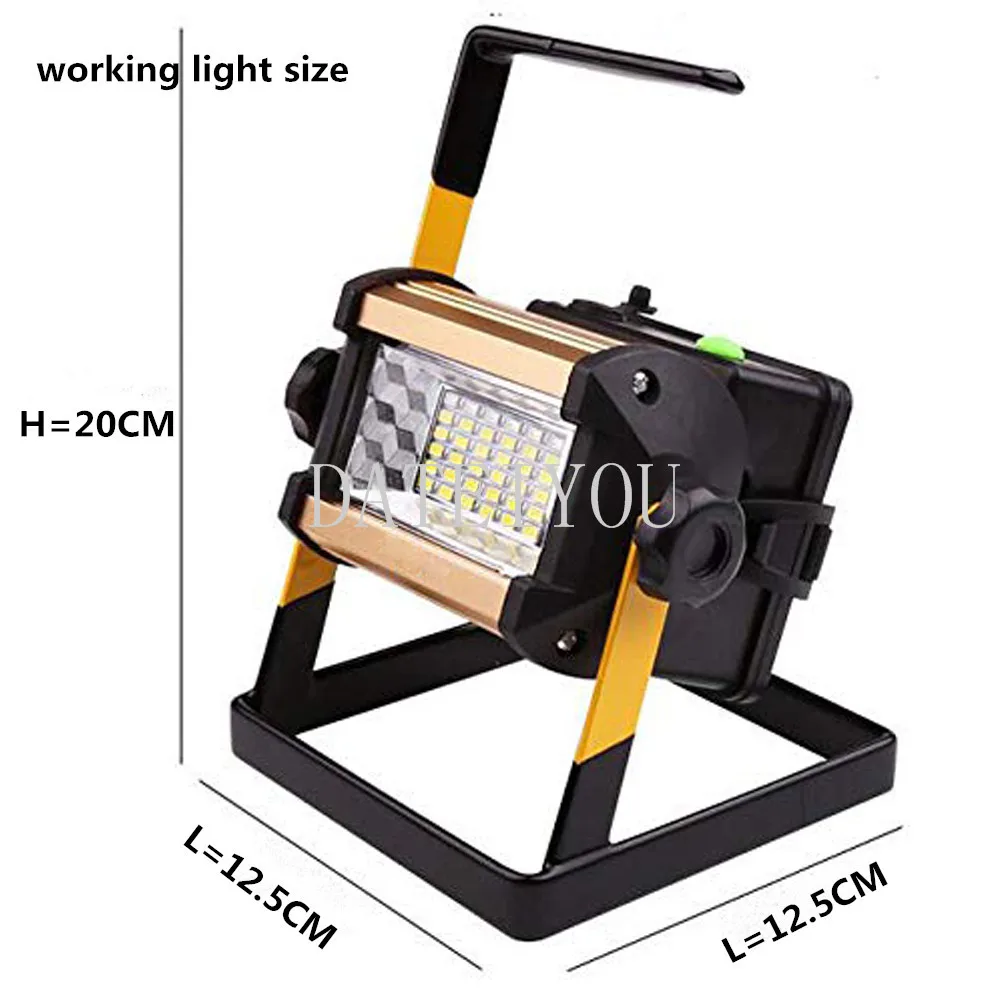 LED Work Light Rechargeable Portable Spotlight Search Light Outdoor Emergency Hand Work Lamp for Camping Garage