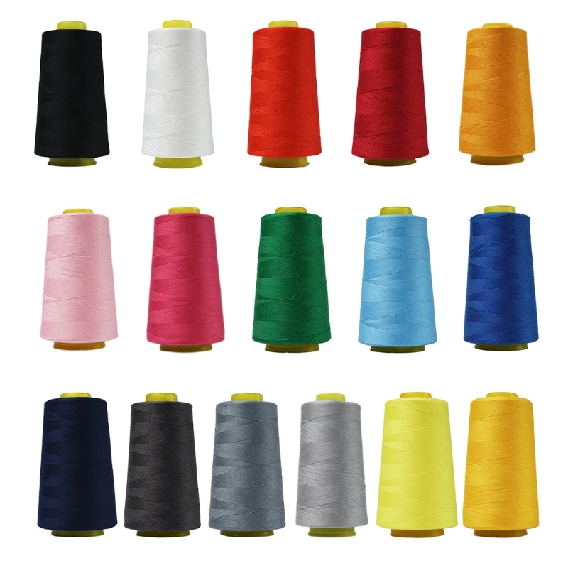 3000 Yards Colorful Sewing Thread High-speed Polyester Machine Fit for Normal Thickness Fabric Thin M6CE | Дом и сад