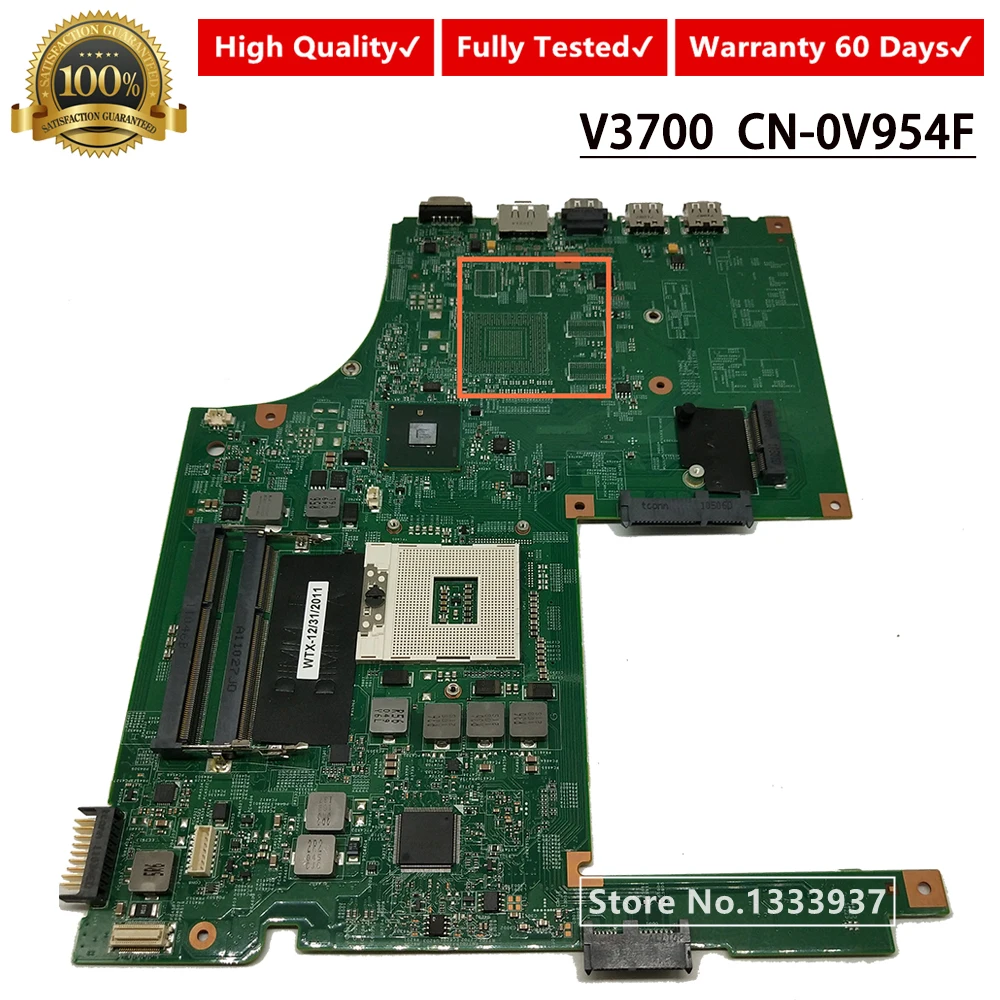 CN-0V954F 0V954F V954F материнская плата для ноутбука Dell Vostro 3700 V3700 Материнская плата ноутбука HM57 09290-1 48.4RU06.011