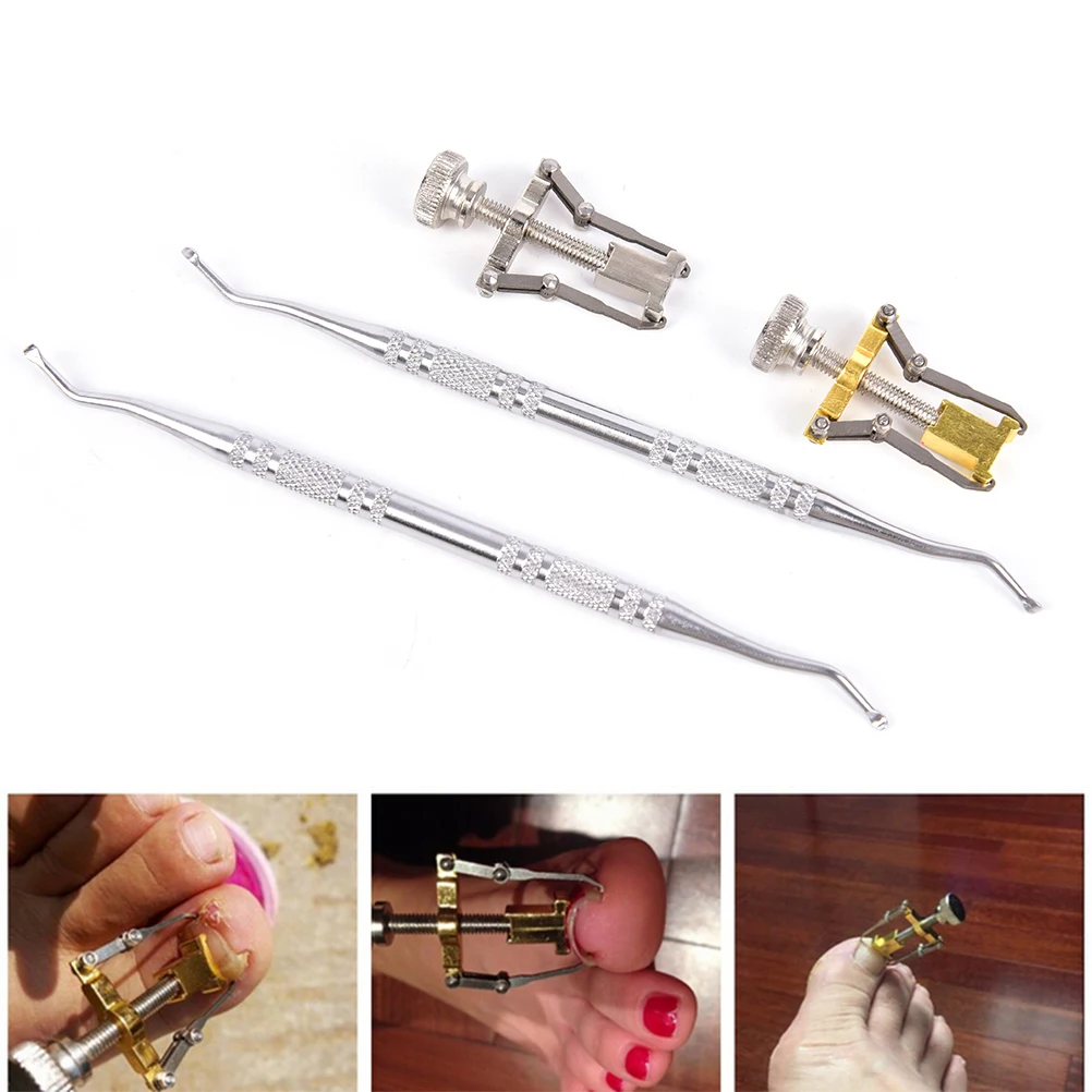 Маникюрный педикюрный фиксатор из нержавеющей стали 1 комплект|Инструмент для