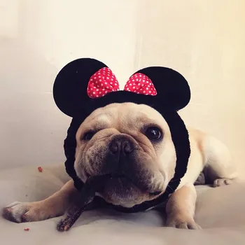 

PUOUPUOU Cartoon Dog Hat Bow Dog Accessories Small Pet Accessories French Bulldog Personality Funny Dog Headband Pet Supplies