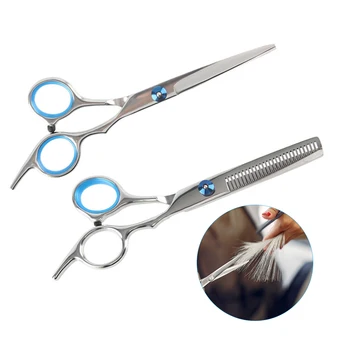 

2Pcs/Set Hairdressing Scissors Professional Barber Scissors Thinning Cutting Scissors Home Hair Repair Hair Styling Tool