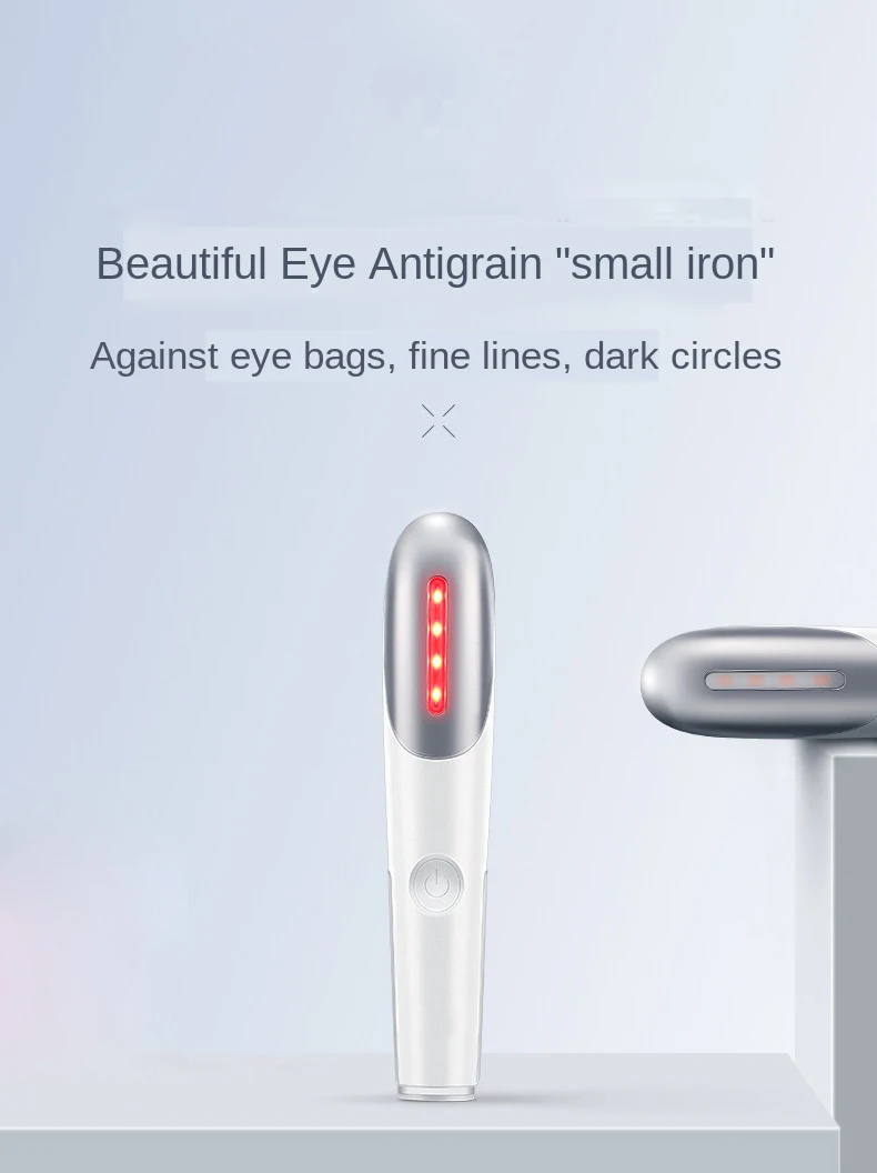 Terapia de Luz Cuidados com os Olhos Portátil Elétrica Aquecida Vibração Olho Beleza Massagem Caneta Rugas Remover Massageador Vermelha Ferramenta Alívio Fadiga 6 Cheap Utensílios de cuidado facial