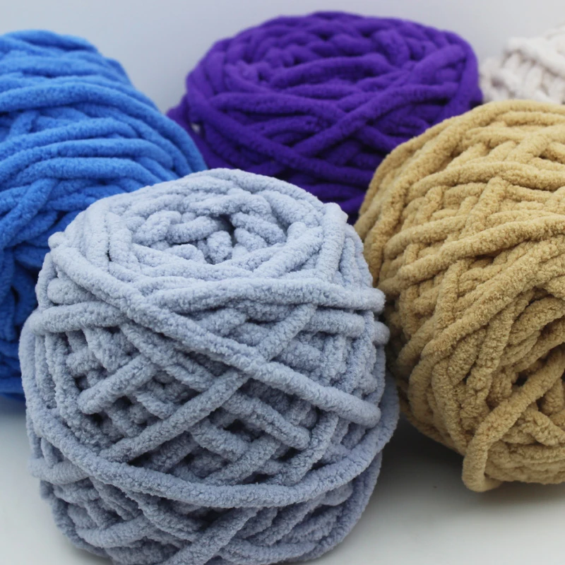 100g Chenille Yarn For Hand Knitting Toys Crochet Plush Threads Woolen Yarn  Sewing Ball Of Wool Knit Free Shipping Diy - Yarn - AliExpress