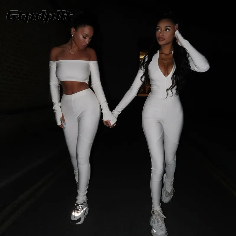 Gtpdpllt Casual Fitness Sporty Rompers Womens Jumpsuits Workout Zipper Activewear Long Sleeve Skinny Solid Jumpsuits Autumn 2019 Gtpdpllt Casual Fitness Sporty Rompers Womens Jumpsuits Workout Zipper Activewear Long Sleeve Skinny Solid Jumpsuits Autumn 2019