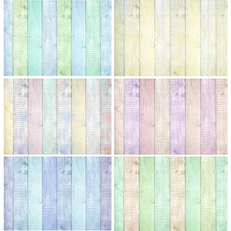 

SHENGYONGBAO Vinyl Custom Photography Prop Wood Planks theme Photo Studio Background TW20925-01