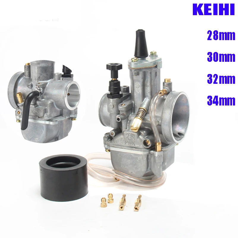 Universal 28mm 30mm 32mm 34mm PWK Motorcycle Carburador For Mikuni Koso ATV Suzuki Yamaha Honda Power Jet