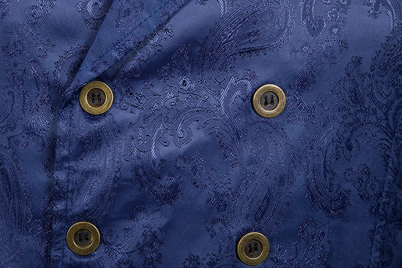 Мужской Красный Готический стимпанк Жилет двубортный Пейсли жаккардовые парчи вечерние мужские свадебные жилет под смокинг мужской