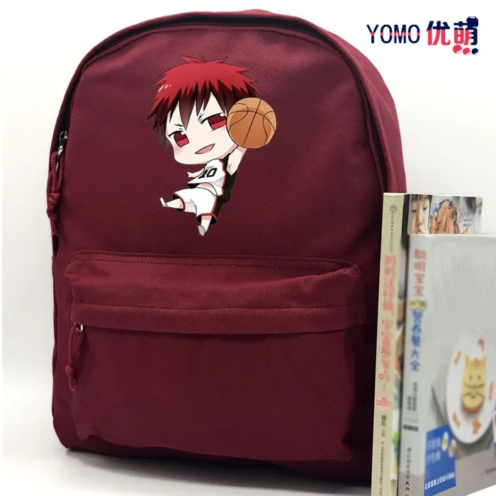 

Kuroko's Basketball Anime Peripheral Men And Women High Students Shoulder Canvas Creative Casual Outdoor Backpack