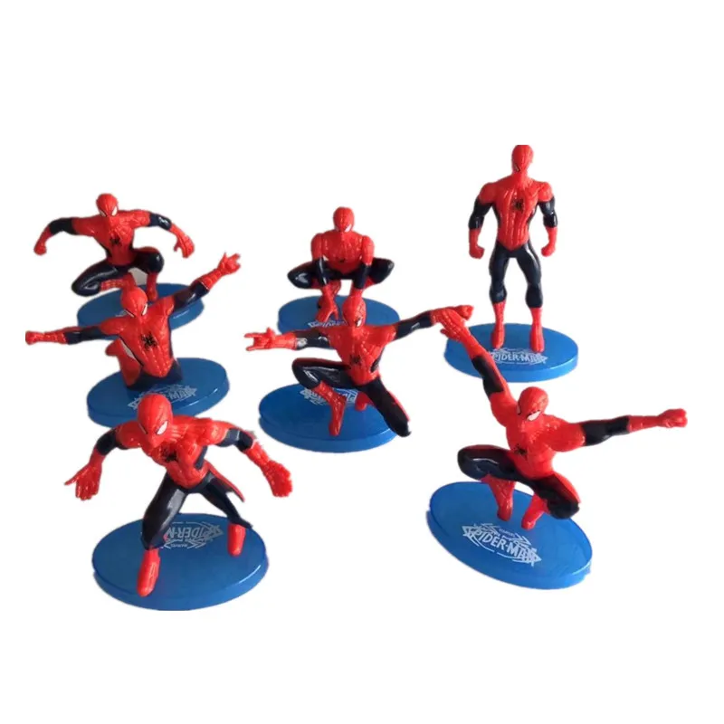 7pcs / Set Plastic Spiderman Decoration 7 Decorative Superman with Base PVC Action Figure Collectible Model Doll Anime Figure 7pcs / Set Plastic Spiderman Decoration 7 Decorative Superman with Base PVC Action Figure Collectible Model Doll Anime Figure