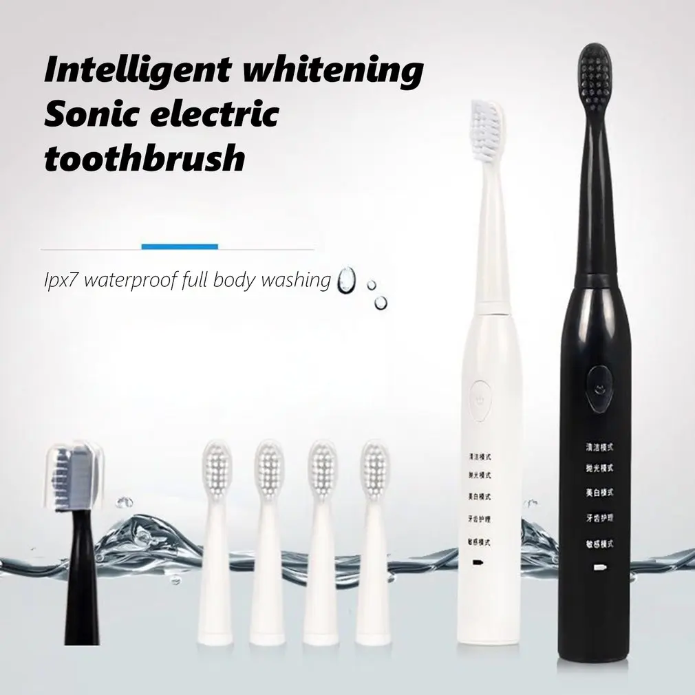 Usb Charging Five-Speed Electric Toothbrush Home Sonic Vibration Soft Hair Waterproof Fashion Electric Toothbrush Usb Charging Five-Speed Electric Toothbrush Home Sonic Vibration Soft Hair Waterproof Fashion Electric Toothbrush